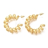 Brass Spiral Laid Stud Earrings for Women EJEW-A121-21G-3