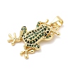 Brass Micro Pave Cubic Zirconia Pendants KK-H529-55B-G-2