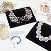 Flannelette & Paper Necklace Jewelry Display ODIS-WH0020-72-5
