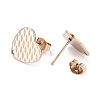 Ion Plating(IP) 304 Stainless Steel Stud Earring Findings STAS-I183-04B-RG-3