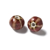 Vintage Porcelain Pumpkin Beads PORC-L080-H15-2