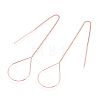 Brass Stud Earring Findings X-KK-S345-066RG-2