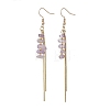 Natural Amethyst Dangle Earrings EJEW-JE06712-02-3
