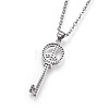 304 Stainless Steel Pendant Necklaces NJEW-L150-20-3