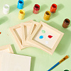 DIY Children Wood Decoration Clay Picture Frame WOOD-WH20008-07G-3
