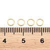 Brass Closed Jump Rings KK-D257-01G-08-3