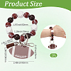 1Pc Wood & Acrylic Keychains HJEW-SP0001-85-2
