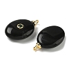 Natural Black Onyx Pendants G-H328-07G-B16-2