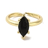 Rack Plating Brass Micro Pave Cubic Zirconia Adjustable Rings RJEW-H228-03G-01-2