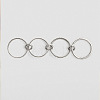 Brass Micro Pave Cubic Zirconia Finger Rings FS-WG6545E-10-2