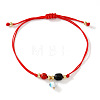 Bohemian Evil Eye Glass Charm Adjustable Bracelets LS-PL4267-1-2