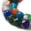 Natural Agate Dyed Beads Strands G-H028-A08-04-4