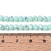 AB Color Plated Opaque Glass Rondelle Beads Strands EGLA-T029-4mm-09H-4