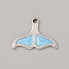 Ocean Theme Alloy Enamel Pendants ENAM-CJC0022-14G-AS-1