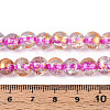 Crackle Transparent Glass Beads Strands X1-GLAA-N030-8mm-01I-4