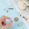 6Pcs 304 Stainless Steel Watch Band Clasps STAS-UN0058-20-4
