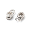 Real Platinum Plated Rhodium Plated 925 Sterling Silver Charms STER-K176-03C-P-3