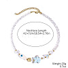 Ocean Porcelain & Plastic Pearl & Glass Starfish Fish Beaded Necklaces FS-WG8B806-10-1