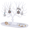 Plastic Jewelry Earring Holder ODIS-WH0001-50A-1