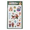 Christmas Theme PET Plastic Stickers AJEW-Q151-01C-1