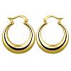 Fabulous Ring Brass Hoop Earrings EJEW-BB07529-G-1