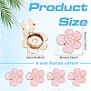 6Pcs Zinc Alloy Cufflinks BUTT-ME0001-51B-2