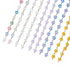 Iron Glass Handmade Star Link Chains AJEW-JB01435-4