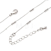 2MM Brass Round Ball Cable Chain Necklaces MAK-L045-01P-4