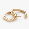 Brass Huggie Hoop Earrings EJEW-C502-10G-2