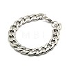 304 Stainless Steel Curb Chain/Twisted Chain Bracelets X-STAS-A028-B127P-1