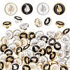 64Pcs 4 Styles Alloy Buttons FIND-OC0013-16-1