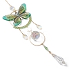 3Pcs 3 Colors Stainless Steel Resin Butterfly Suncatcher HJEW-TA00451-3