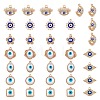 36Pcs 9 Style Alloy Enamel Pendants sgENAM-SZ0002-78-1