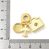 Rack Plating Brass Enamel European Dangle Charms KK-R153-13G-3