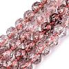 Crackle Transparent Glass Beads Strands GLAA-N063-10mm-15-1