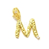 Rack Plating Brass Micro Pave Cubic Zirconia European Dangle Charms KK-L210-015G-M-1