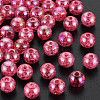 Transparent Crackle Acrylic Beads MACR-S373-66-L02-1