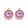 Golden Plated Alloy Enamel Charms LS-ENAM-Q437-12C-1