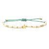 Glass Seed Beads Adjustable Bracelets KO8624-12-1