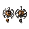 Natural Tiger Eye Pendants GG-CBA7610-03AS-08-1