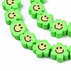 Handmade Polymer Clay Bead Strands CLAY-N006-73D-2