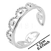 Vintage Stainless Steel Couple Open Cuff Rings for Men and Women GN4132-1-1