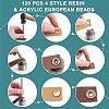 300 Sets 3 Colors Brass Rhinestone Grommet Eyelet Findings DIY-NB0007-68-4