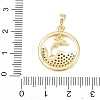 Brass Micro Pave Cubic Zirconia Pendants KK-D258-31G-3