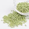 DIY Craft Beads 12/0 Opaque Colors Lustered Round Glass Seed Beads X-SEED-A012-2mm-124-1