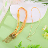 10Pcs Cotton & Metallic Cord Necklace Making NJEW-TAC0055-5