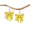 Acrylic Bowknot Dangle Earrings FS-WGE9DF7-02-2
