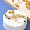 Brass Micro Pave Cubic Zirconia Hoop Earrings LS-EJEW-H152-01C-G-3