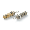 Natural Dalmatian Jasper Pointed Pendants G-M378-01P-A10-3