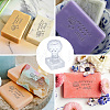 Clear Acrylic Soap Stamps DIY-WH0444-003-3
